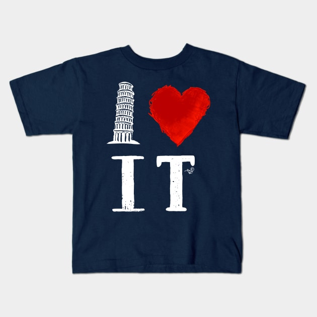 I Heart Italy (remix) Kids T-Shirt by TaizTeez